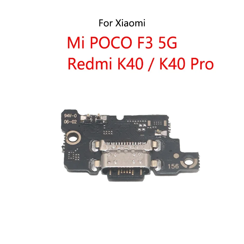 

USB Charging Dock Port Socket Jack Plug Connector Charge Board Flex Cable For Xiaomi Mi POCO F3 Pocophone / Redmi K40 Pro 5G