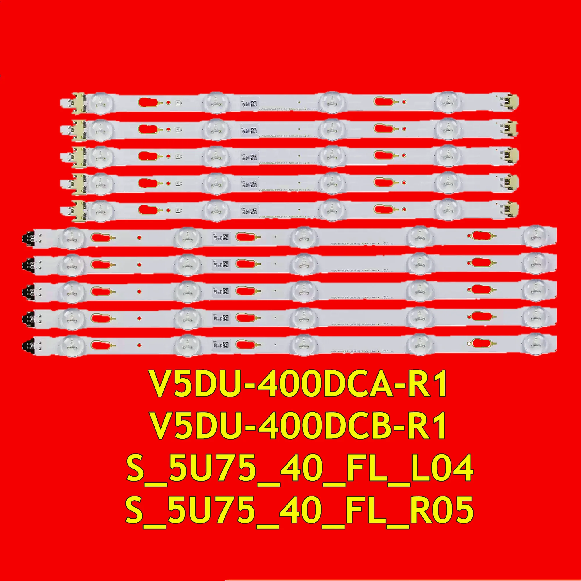 Striscia di retroilluminazione TV a LED per UE40JU6000U UE40JU6400U UE40JU6600U UE40JU7000U UE40KU6000U UE40KU6000W V5DU-400DCA-R1 V5DU-400DCB-R1