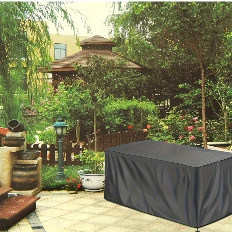 Box Abdeckung Outdoor Hof Staubdicht und Sonnenschutz Deck Box Schutz Abdeckung Lagerung Abdeckung Schwarz Silber