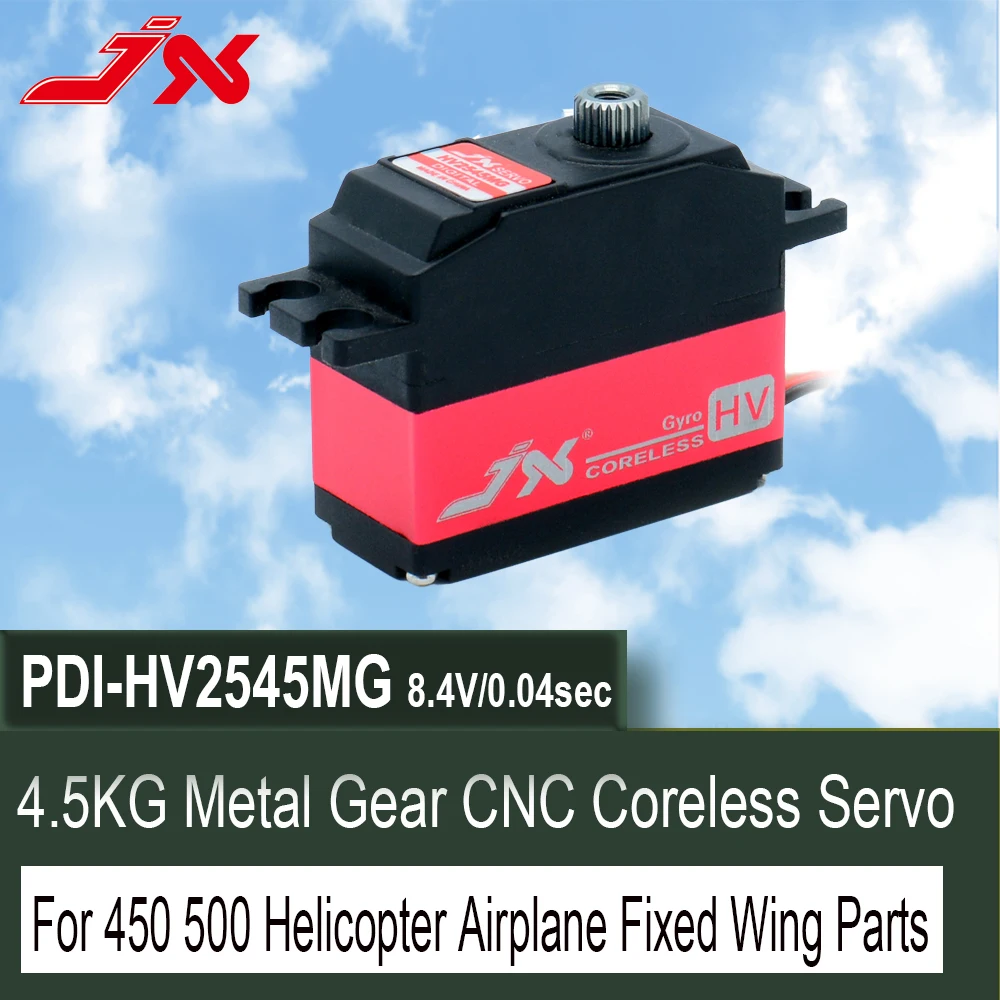 

JX PDI-HV2546MG/2535MG/3545MG 25g Metal Gear Digital Tail Coreless Servo Ffor RC 450 500 Helicopter Fixed-wing Airplane