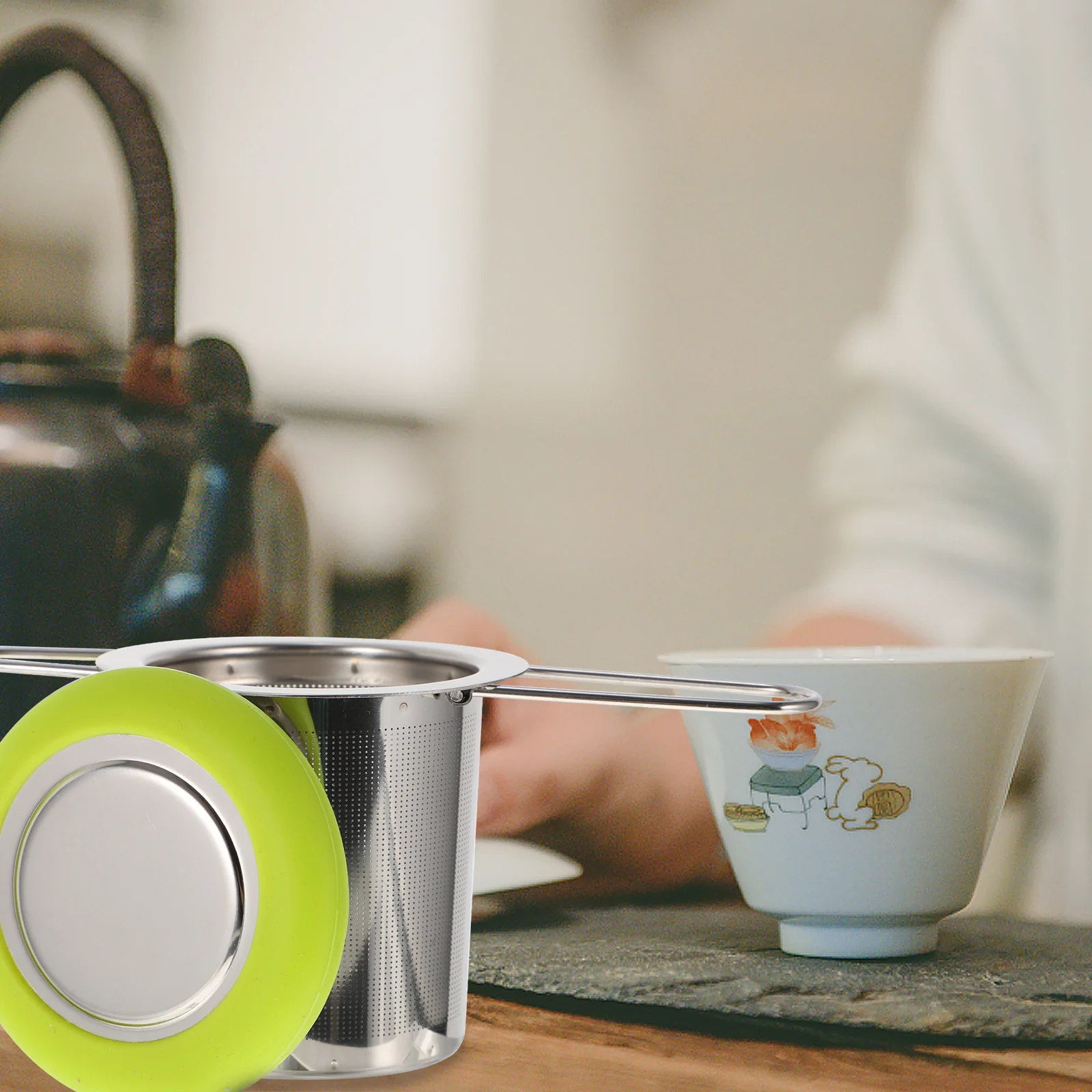 

Stainless Steel Infuser Foldable Handle Portable Tea Strainer For Home Office Travel Mesh Filter Spice Strainer Tea Leaf Infuser