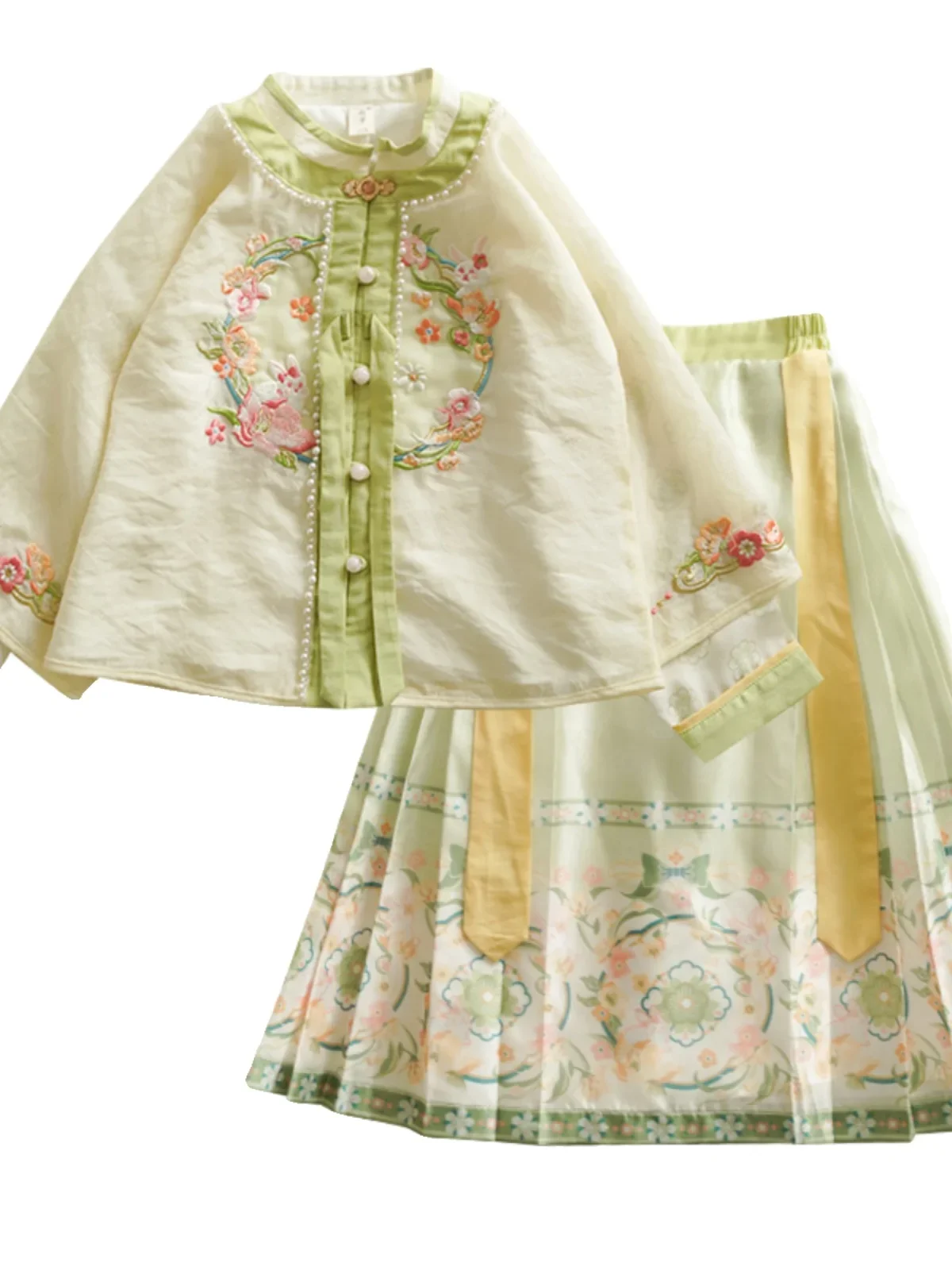 Hanfu الفتيات تنورة الحصان ، فتاة صغيرة الملابس القديمة ، جديد ، الربيع