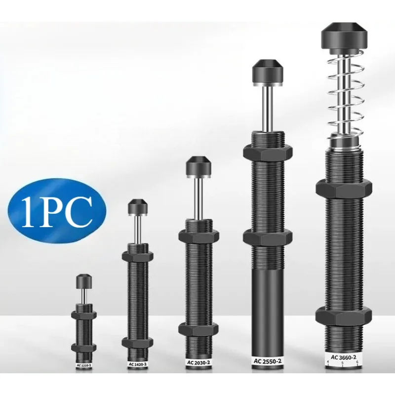 AC Pneumatic Shock Absorber Oil Pressure Hydraulic AC0806 AC1008 AC1210 Damper Damping Cylinder Steady Speed