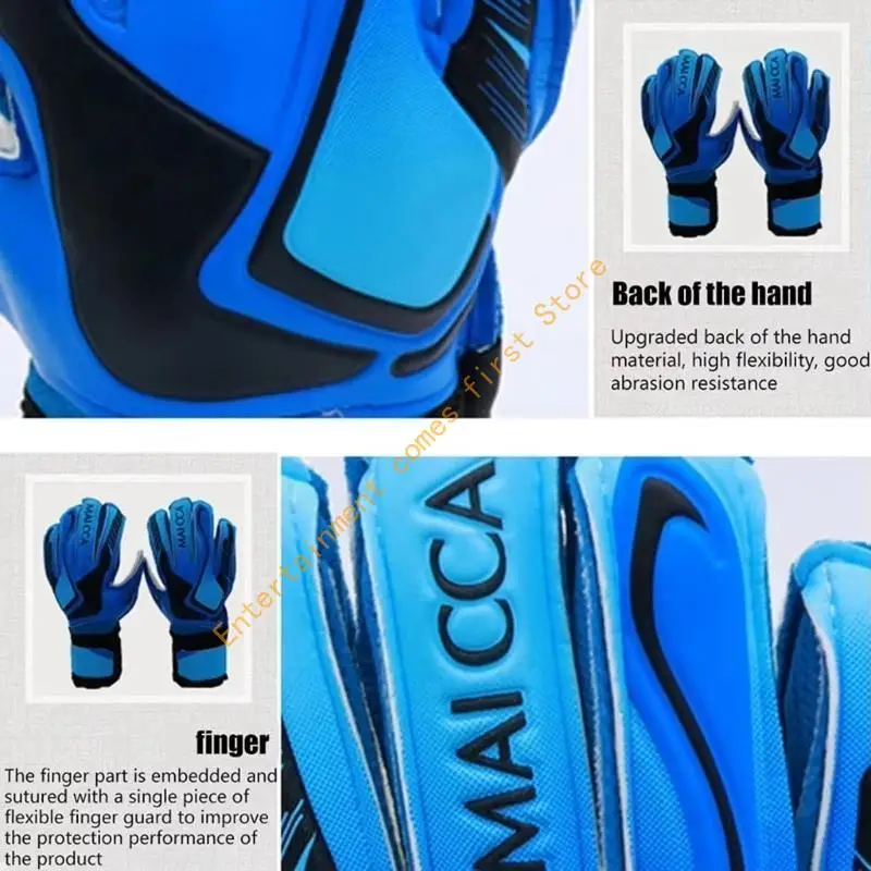 

55KD Football Goalkeeper Glove Thickened Soccer Goalie Gloves for Kids and Adults