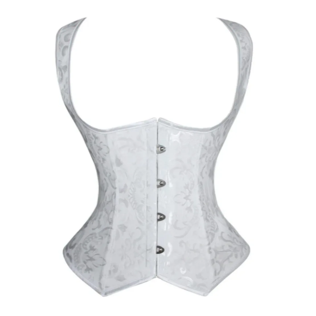 Women's Full Body Corset Top with Straps, Boned Bustier Waist Cincher, Waist Trainer Vest, Body Shaper Basque Corset for Daily