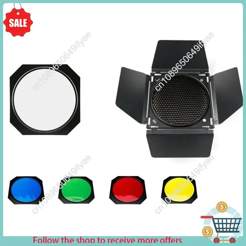 

Y67A-Photography Lighting Kit 4 Color Filter Set For 18Cm Standard Reflector For Godox Photo Studio Flash Accessories