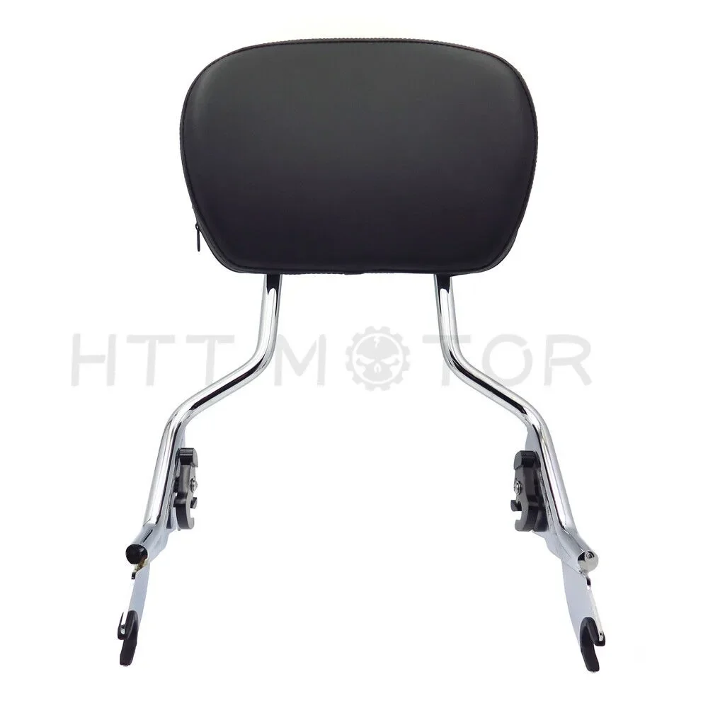 SKULL Detachable Sissy Bar W/Backrest Pad for 1997-later Harley Davidson Touring Motorcycle Accessories view 5
