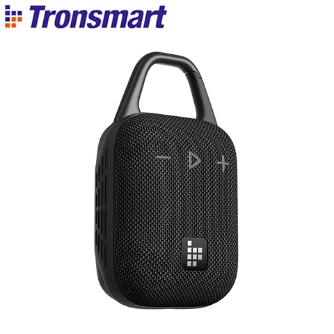 Tronsmart Bluetooth Speaker Mirtune H1 Portable Speaker with Hook, IPX7 Waterproof, 20H Playtime, TWS, for Camping, Hiking, Local Shipment