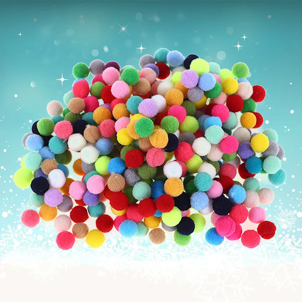 100 stücke Bunte Pompon Ball Handwerk Material 3 cm Verschiedene Farben Für Kinder Diy Kugeln Ball Kunst Projekt Kindergarten Dekor nähen