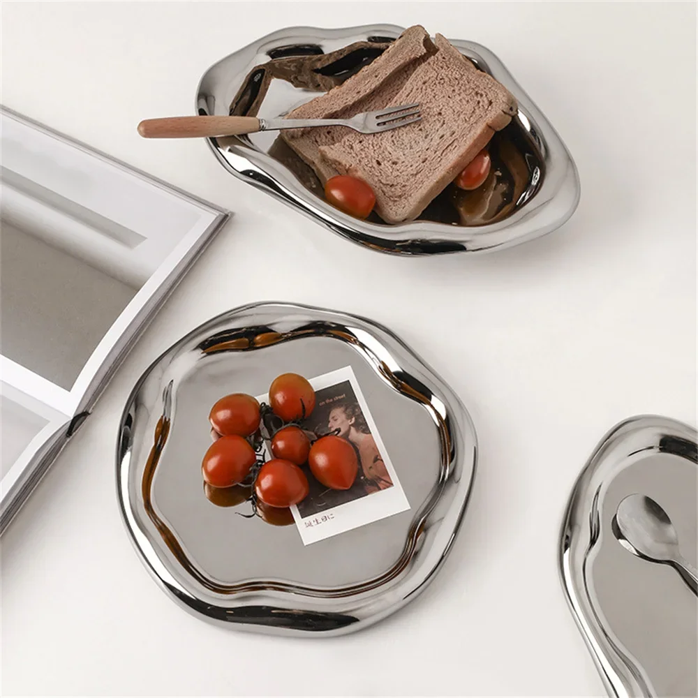Light Luxury Ceramic Jewelry Storage Disk Jewelry Display Shelf Aroma Candle Tray Photography Props Home Decoration