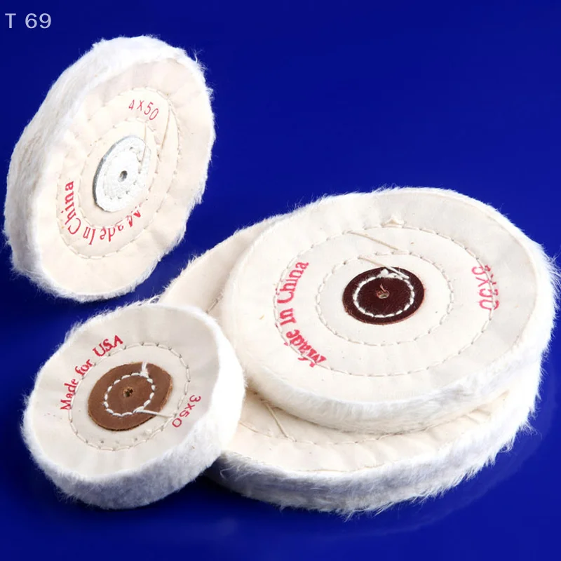 3/4/5/6/7/8 Inch For Gold Silver Jewelry Mirror Polishing Flannelette Tools Cotton Lint Cloth Buffing Wheel Grinder