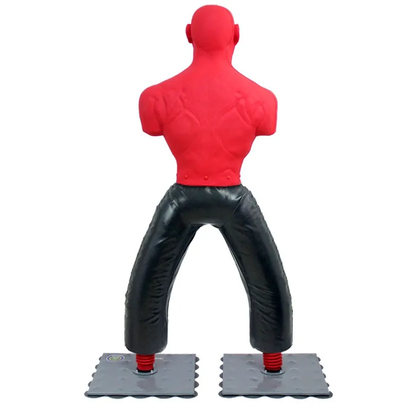 Sacco di sabbia da boxe umanoide in silicone Sanda ventosa verticale bicchiere sacchi di sabbia attrezzatura taekwondo assorbe il sudore