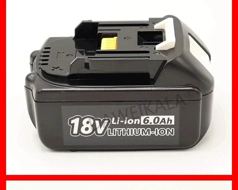 Makita 18V Battery 6Ah 18650 Lithium ion Replacement BL1860B BL1860 BL1850 Rechargeable Power Tool Battery DDF486 DF488