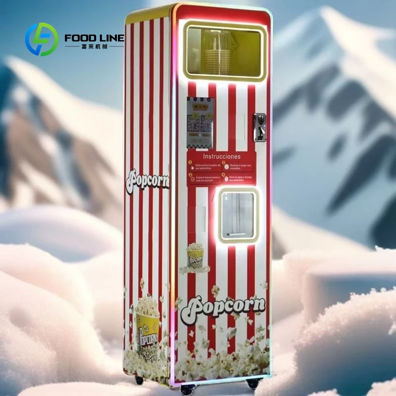 Mini 2 Flavors 32oz Caramel Popcorn Vending Machine Customized for Shopping Mall Cinema