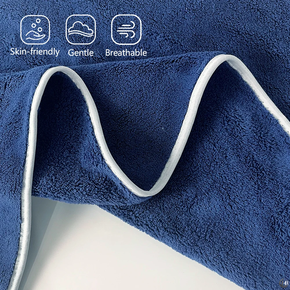 6-teiliges Mikrofaser-Handtuch-Set, 40x80cm/15,7"x31,5" Handtuch, weich, saugfähig, verdickt, schnelltrocknend, für Badezimmer, Hotel, Salon, Spa – Detail 6