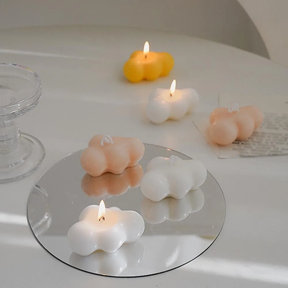 Small Aromatherapy Candle Cloud Shape Birthday Candle Romantic Scented Candle Home Decoration Girl Gift