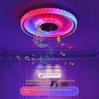 LED Bluetooth Speaker Ceiling Light RGB Color Changing Dimmable WIFI Bluetooth Remote Control LED Light for Bedroom Living Room