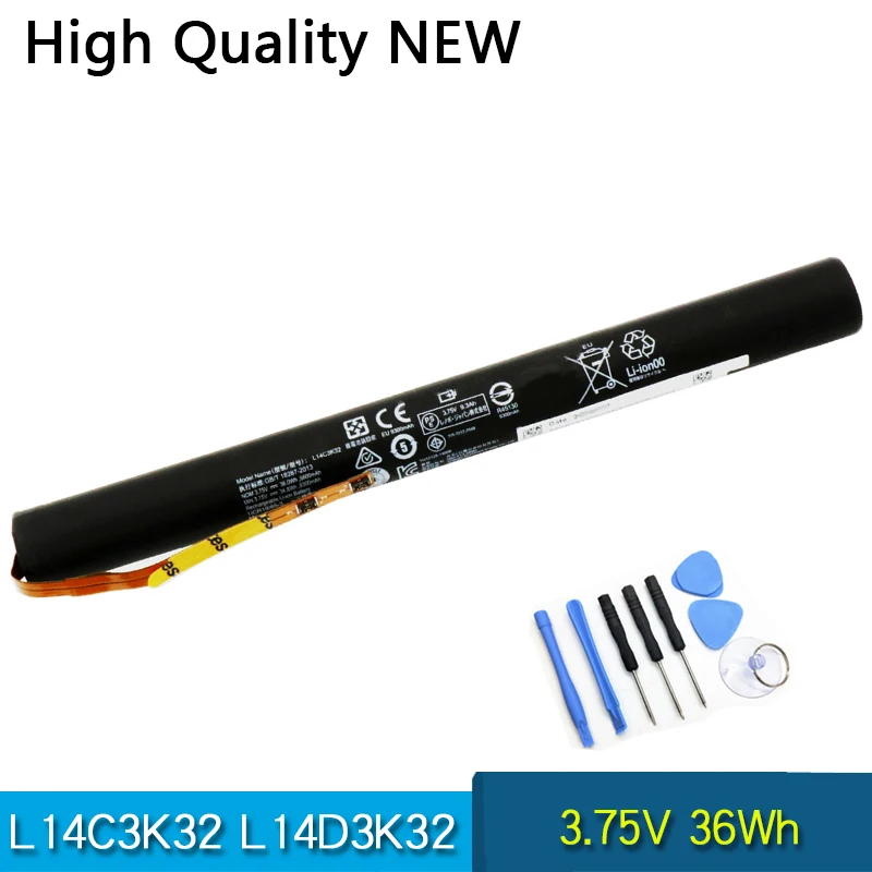 Новый аккумулятор L14C3K32 L14D3K32 для Lenovo Yoga YOGA Tablet 2 Pro-1380F 1380 YT2-1380 YT2-1380F Yoga 11-TTH 3,75 В 36 Втч Новый аккумулятор L14C3K32 L14D3K32 для Lenovo Yoga YOGA Tablet 2 Pro-1380F 1380 YT2-1380 YT2-1380F Yoga 11-TTH 3,75 В 36 Втч