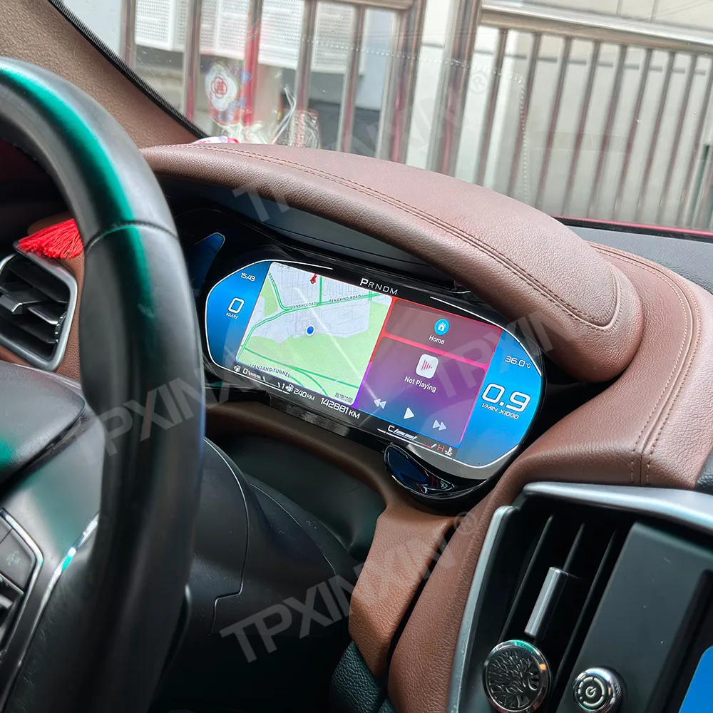 أحدث خريطة شاشة العنقودية الرقمية لمازيراتي جيبلي 2014-2023 الظاهري قمرة القيادة سرعة متر لوحة سيارة عرض أداة