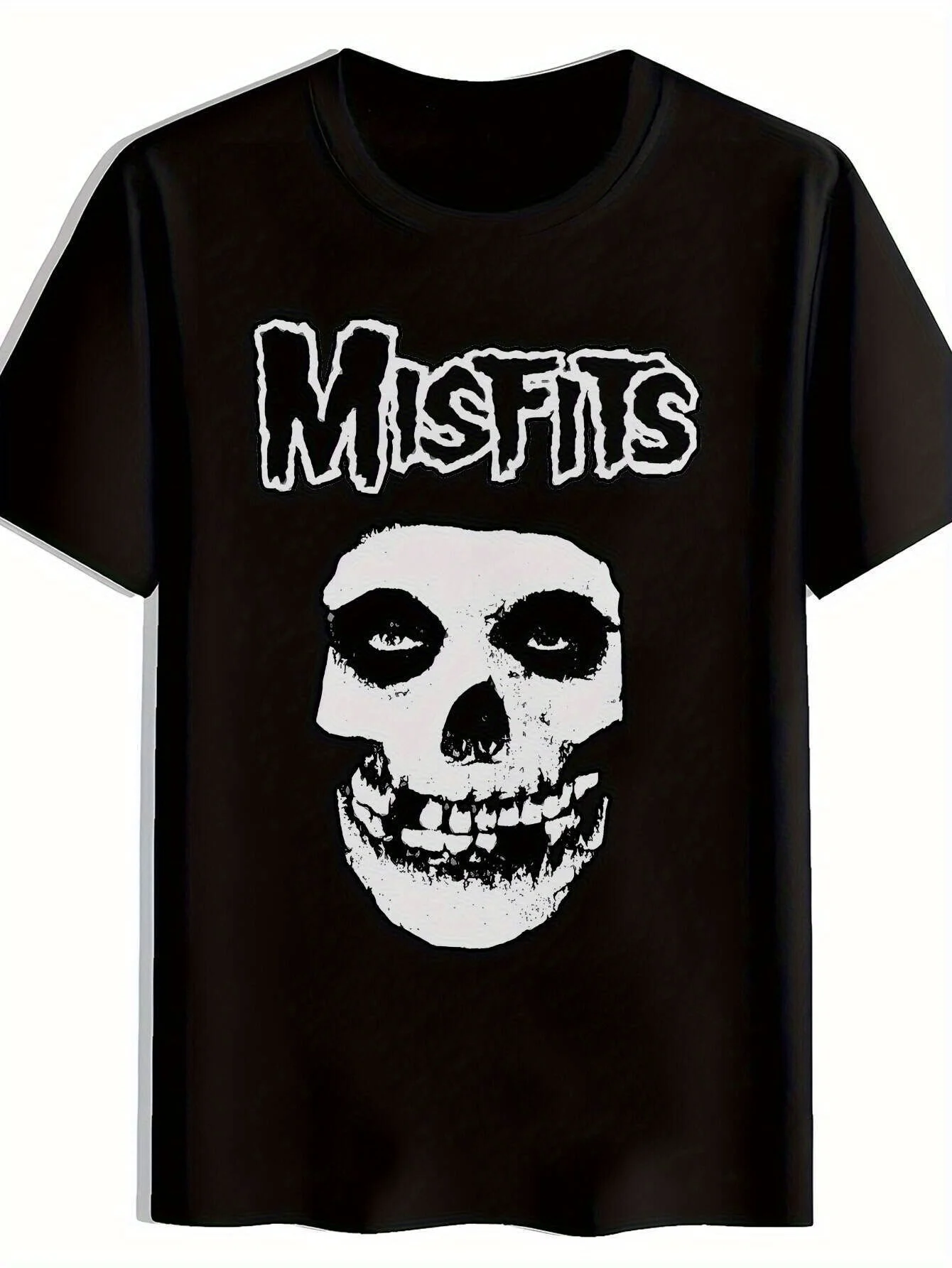 

Misfits Vintage Rock T-Shirt - Skull Print, Lightweight Beach/Party Tee