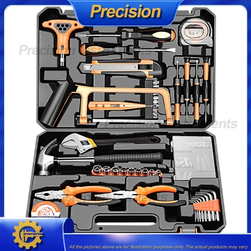 2026 Manual Tool Kit Set with Toolbox for Home Use Wholesale Gift Set Complete Hardware Tools Collection