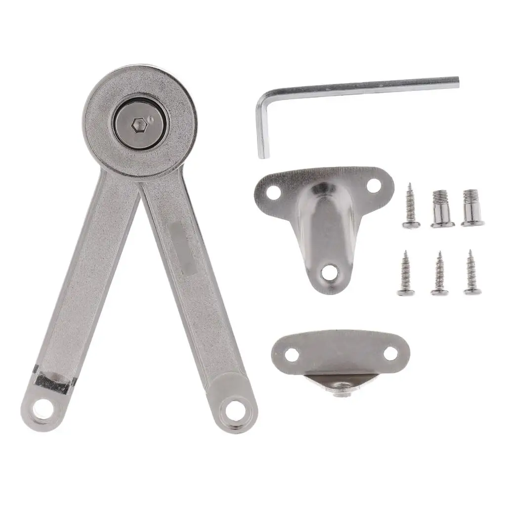 Zinc Alloy Adjustable Lid Stay Cabinet Door Hinge Lift Up Support Stay Arm Soft Close for Kitchen Organizers view 5