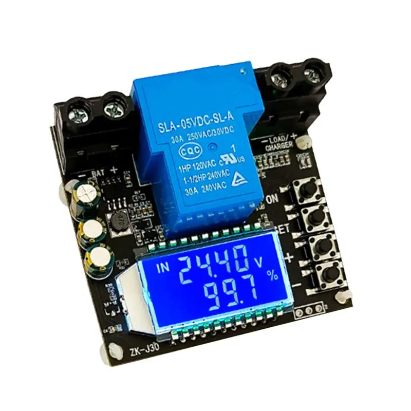 AA05 ZK-J30 Coulomb Meter Display Battery Test Lithium Battery Protection Against Bidirectional Current 30A
