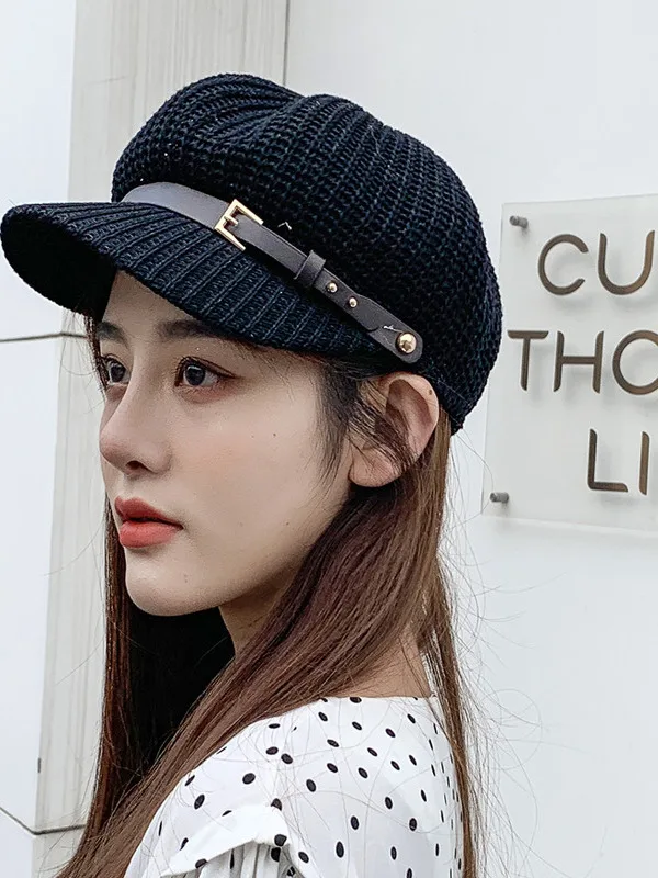 

Женский весенне-летний осенний восьмиугольный берет, повседневная кепка Sunade Dubill, шляпа с плоскими полями, шляпа Me для путешествий