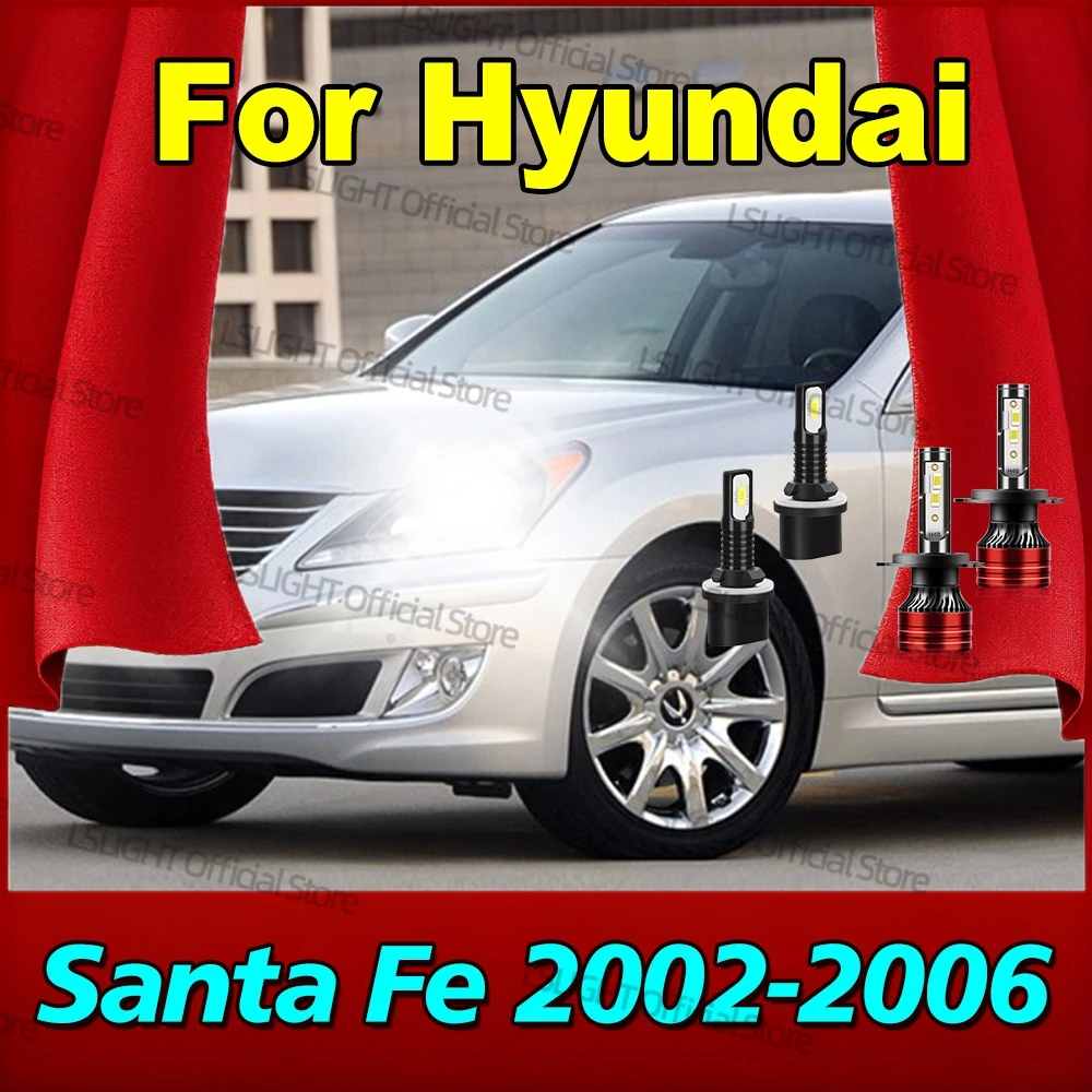 

2/4x противотуманные фары для Hyundai Santa Fe 2002 2003 2004 2005 2006, двухсторонние 6000K CSP 3570, автомобильные лампы накаливания 12 В Plug&Play