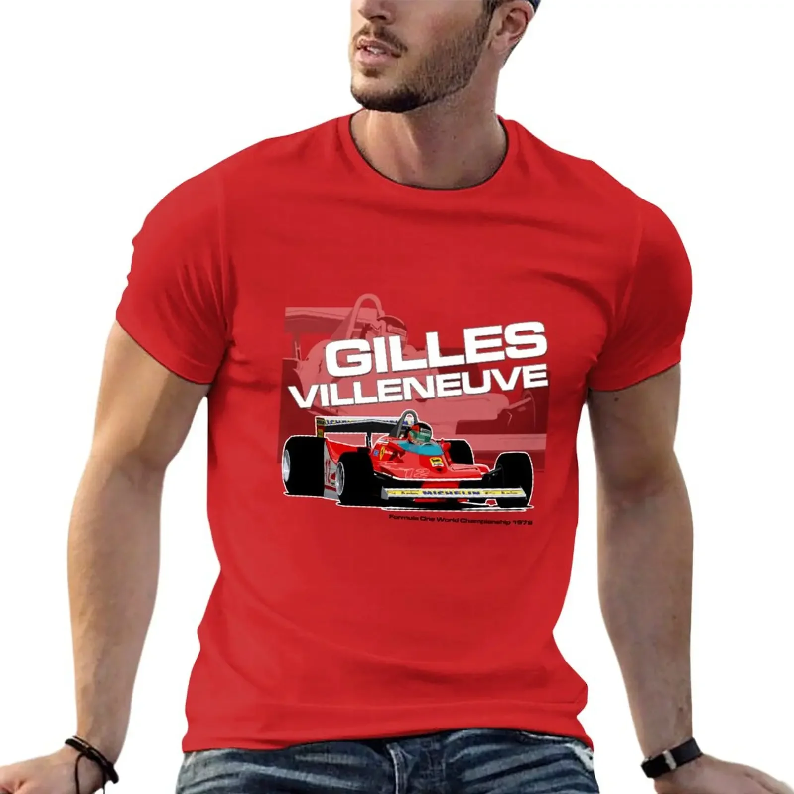 New Gilles Villeneuve - F1 1979 T-Shirt tees oversized t shirt oversized t shirts t shirts for men pack