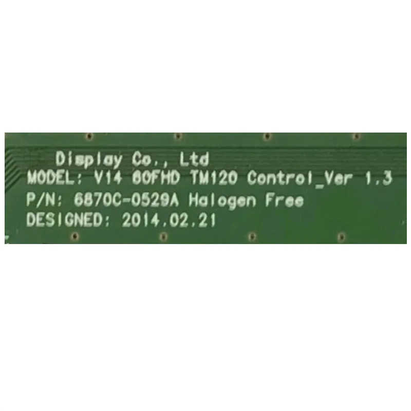 6870C-0529A Tcon Karte 6870C Logic Board 6870C 0529A V14 60FHD TM120 Original Ausrüstung Bord Placa TV Display Karte T Con bord