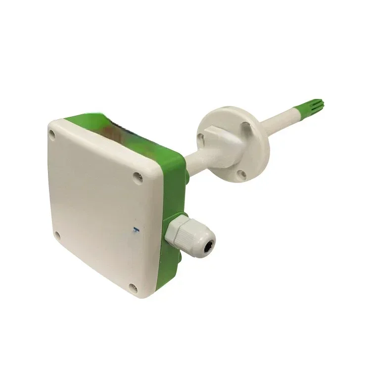 

Hot SalesAir Duct Type Temperature Humidity Flow Sensor 0-10V Output RH Temperature Transmitter For HVAC