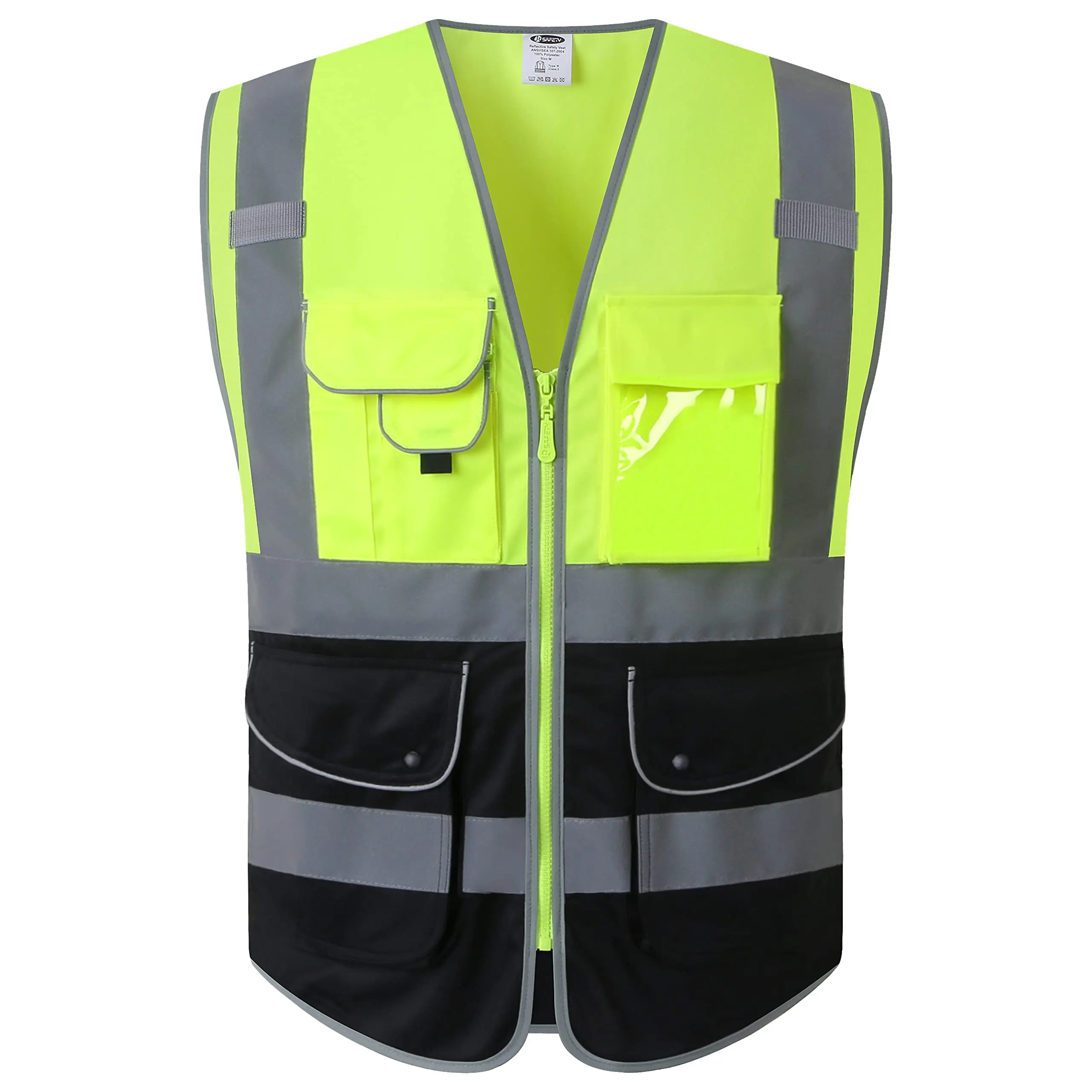 High Visibility Reflective Safety Vest Work Uniform Signal Security Jacket Reflex Clothing Rider Motor Geology Man