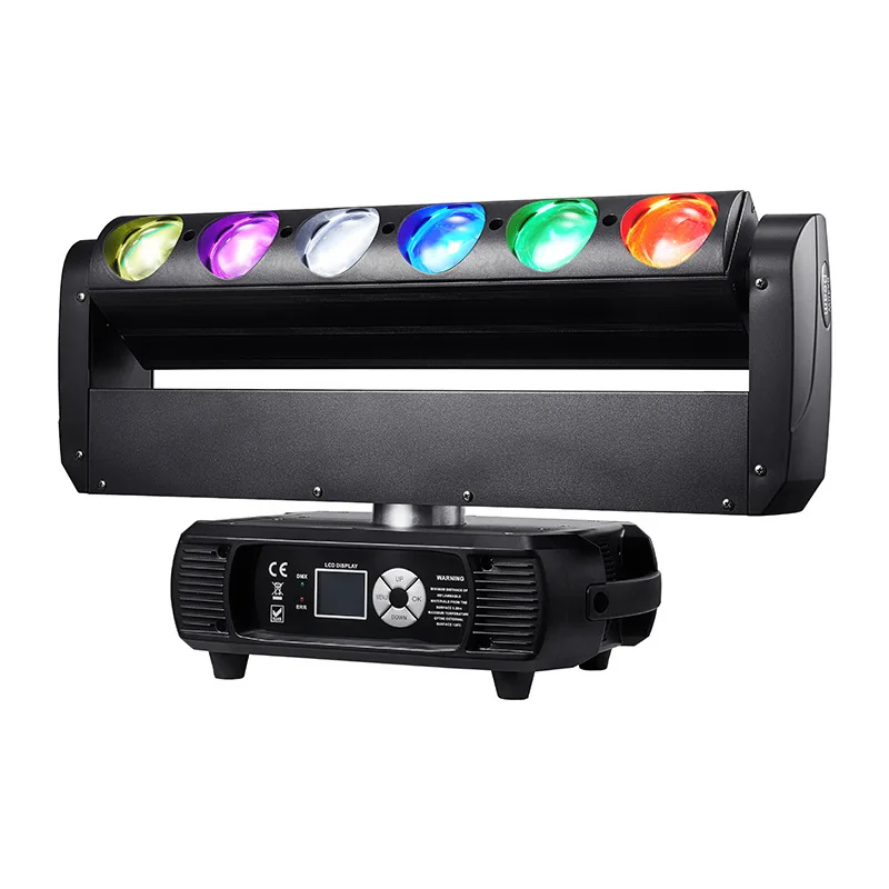 New 6x40w LED RGBW Bead Strobe Dot Matrix Double Sided Moving Head Light 4-in-1 Stage Lighting Effect for DJ Disco Party Wedding