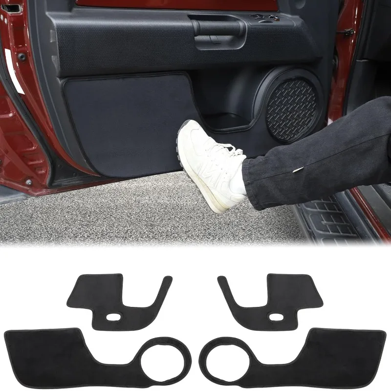 

For Toyota FJ Cruiser 2007-2021 Car Door Anti-Kick Pads Inner Door Panel Protector Cover Trim, Anti-footprint, dirty accessories