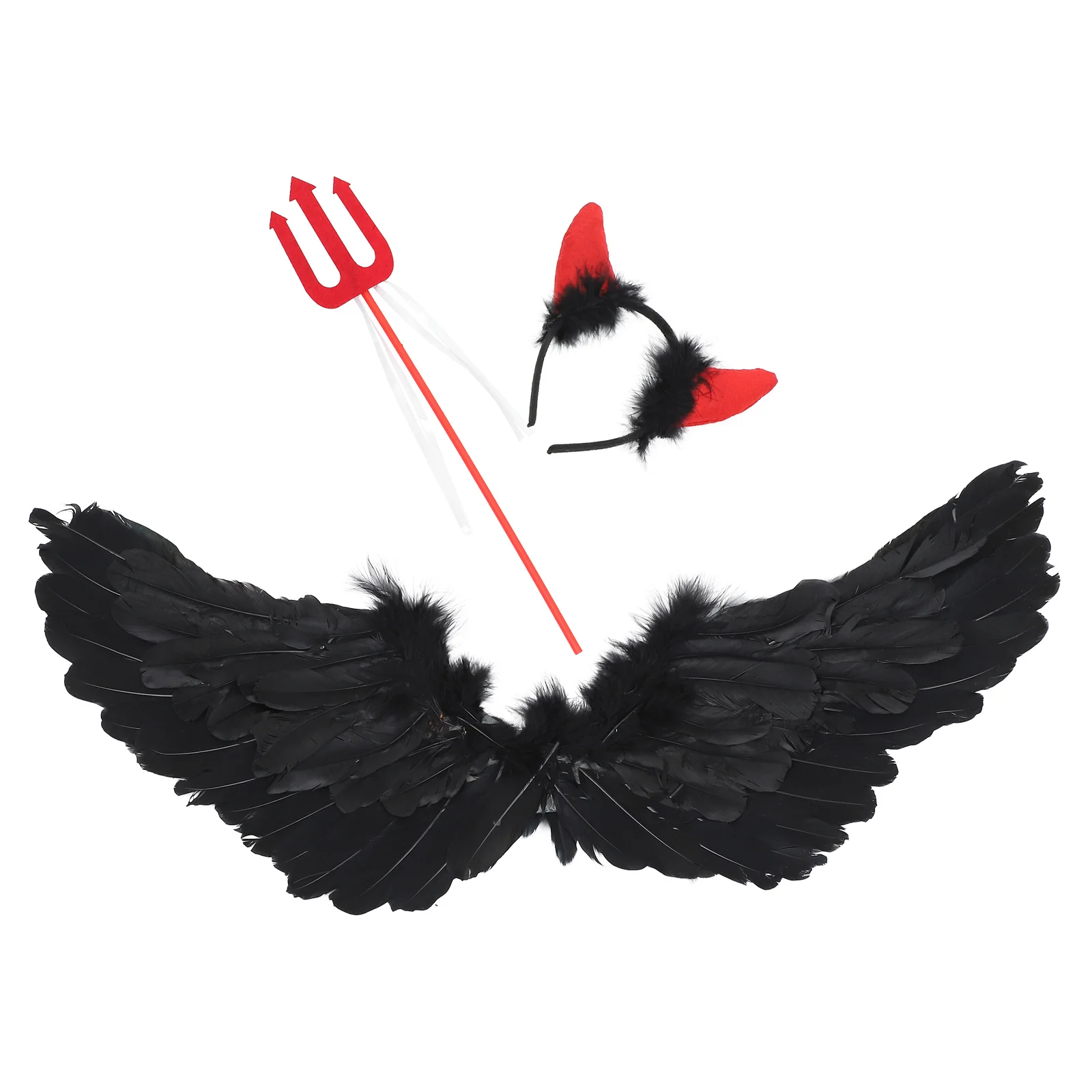

1Set Devil Wing Costume Creative Halloween Devil Suit Role Play Outfit Cosplay Stage Performance Clothes