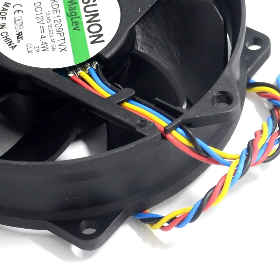 1pcs  Maglev Round CPU Case Cooling Fan KDE1209PTVX 4.4W 4 Pin DC 12V Tested for SUNON