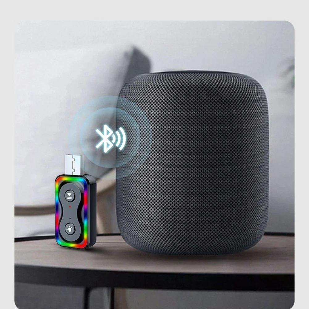 BT5.3 Bluetooth-адаптер для автомобильного Aux-кабеля с разъемом 3,5 мм (Q1)_BSH