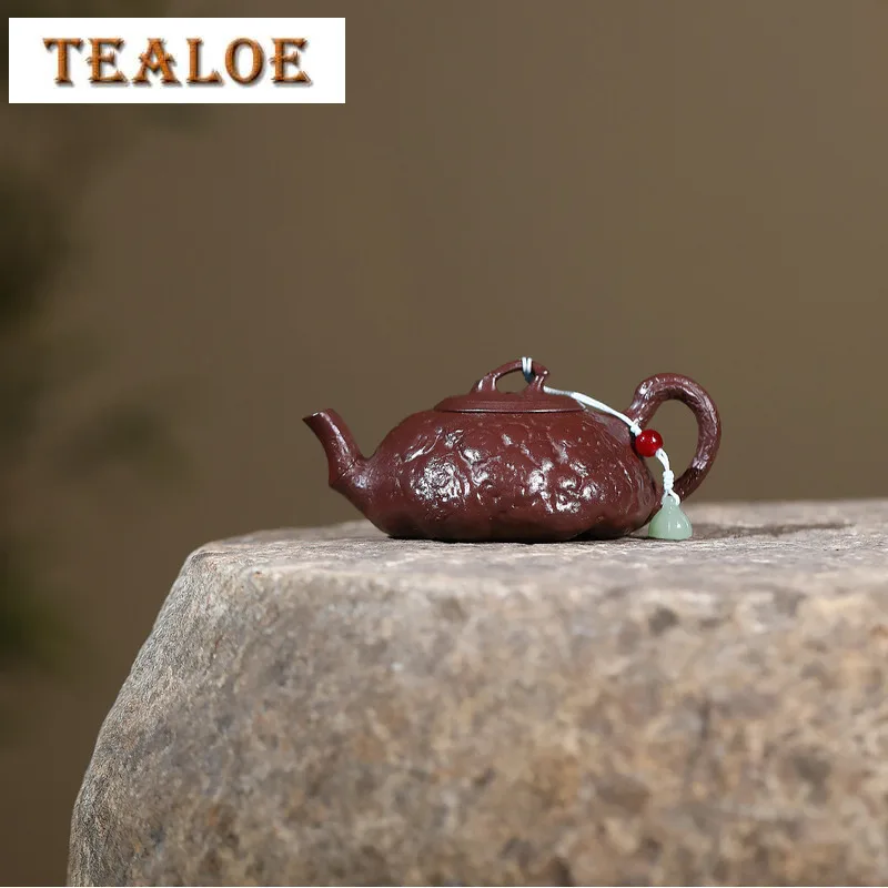 

130 мл винтажные чайники Yixing с фиолетовой глиной, горшок ручной работы Gong Chun, сырая руда, фиолетовый грязевой чайник с фильтром, чайный сервиз Zisha