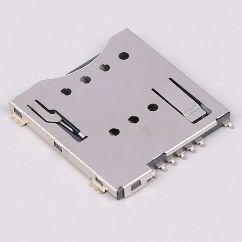 MUP-C792 Original Micro SIM Card Connector Patch Self-piercing 6 +1 P SIM Card Slot Socket High Quality