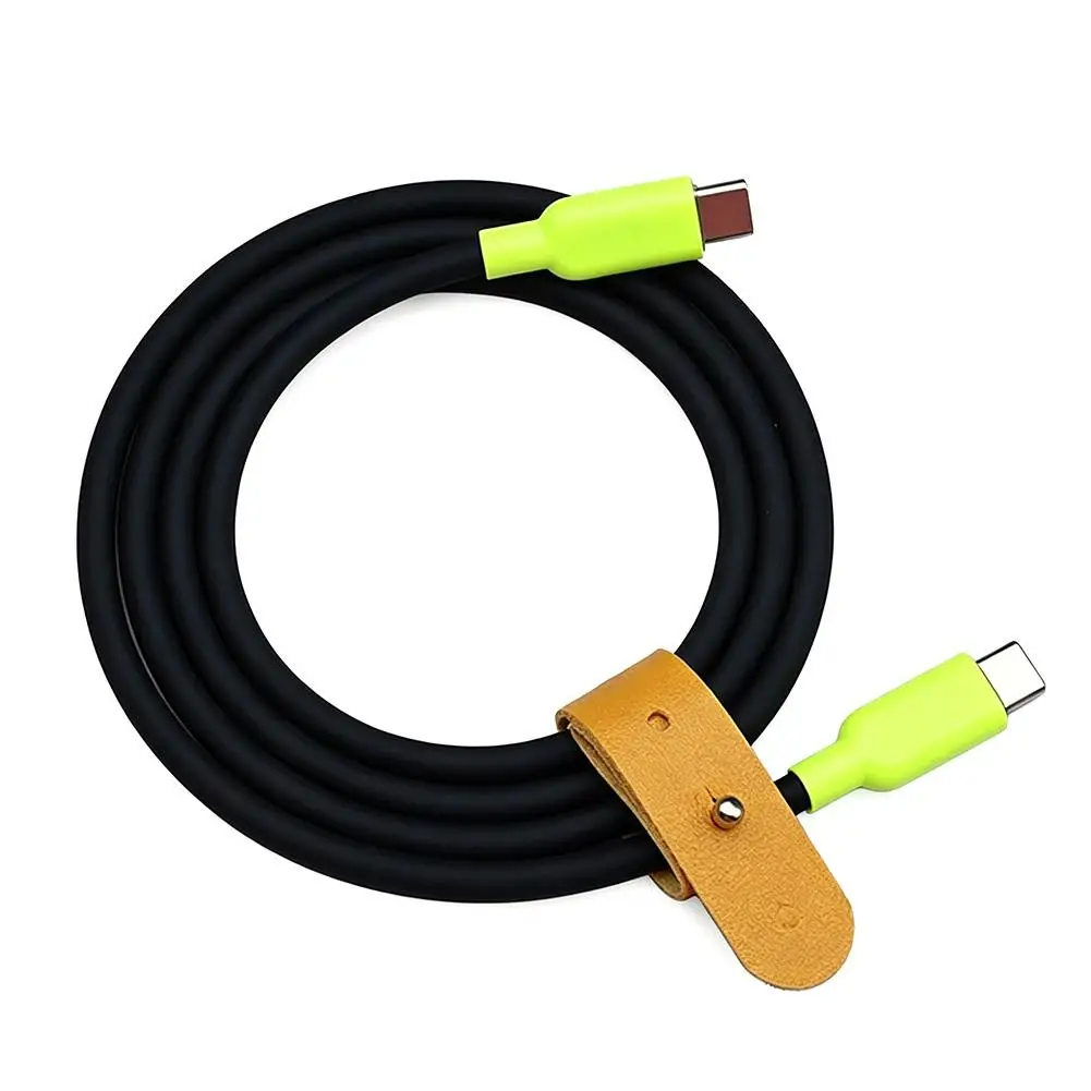 240W Super Fast Charging Cable Liquid Silicone USB Type-C Data Cable For IPhone 17 16 15 Pro For Samsung 1m Charger Cable