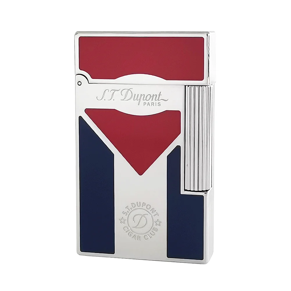 Stylish Lighters Cuban Flag Cigar Club Soft Flame Butane Gas Refillable Dupont Memorial Cigar Smoking Accessory For Smoker