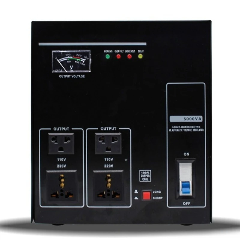servo‑type single‑phase voltage stabilizer 3000VA household power regulator dual 110V 220V switchable for south‑america market