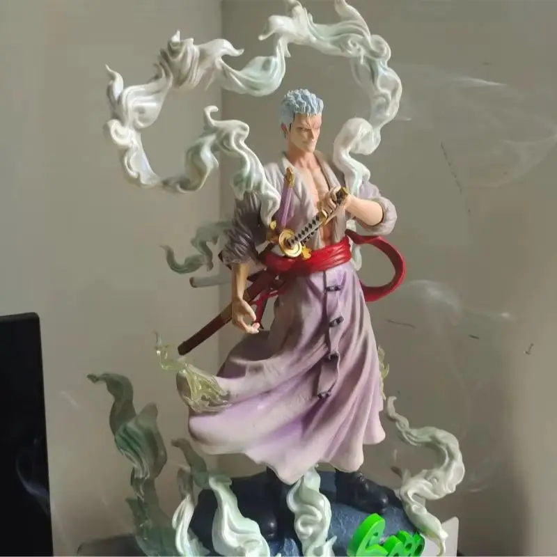 

One Piece Gk Nika Form Solon Rhonoya Zoro Swordsman Model Ornament Box Set Handmade Desktop Collection Ornaments Gift