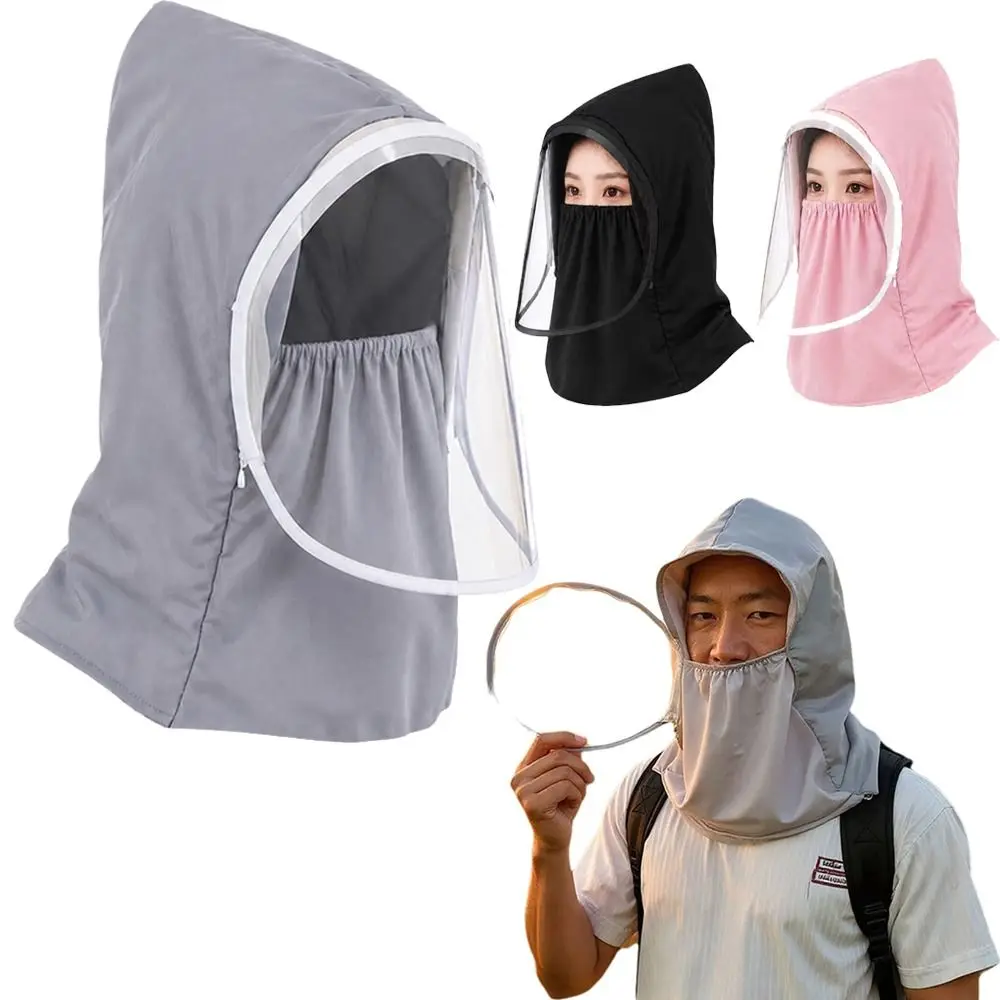 Dust Proof Full Face Mask Saliva-Proof Anti Oil Splash Clear Face Cover Anti Fog Detachable Face Protection Splash Guard Cooking