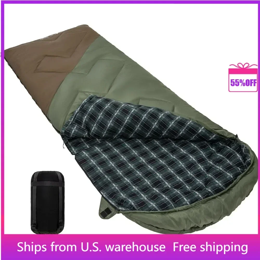 

Sleeping Bag for Adults Lightweight, Water-Resistant for Camping, Hiking Big and Tall Sleeping Bags, 3-4 Season Sleeping Bag