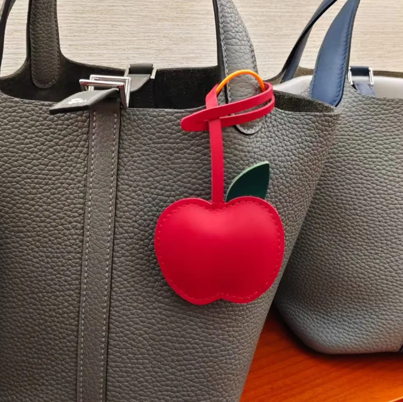 

Fashion Lovely Leather Food Drop Decoration Hanging Ornament For Car Handbag Purse Bag Charm Bread Cheese Apple