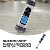4-in-1 Digital Water Tester - PH/SALZ/TDS/EC Meter with Temperature for Pool Aquarium Hydroponics Drinking Water Quality Test