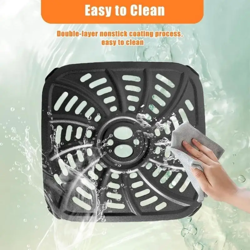 Friggitteri quadrati J6PE FRIGAMENTO METALE METALE FRIVILI ALL'AIRO COUCINA PIASTO A NASTERE PER FRIVERE A 6QT