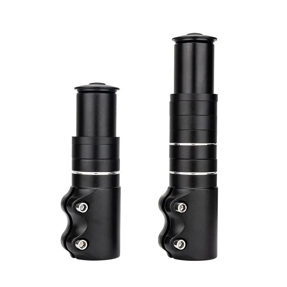 With Washer Bike Fork Stem Riser Extender 115/150/180/210mm Aluminum Alloy Mountain Bike Stem Riser Hard Corrosion Resistance